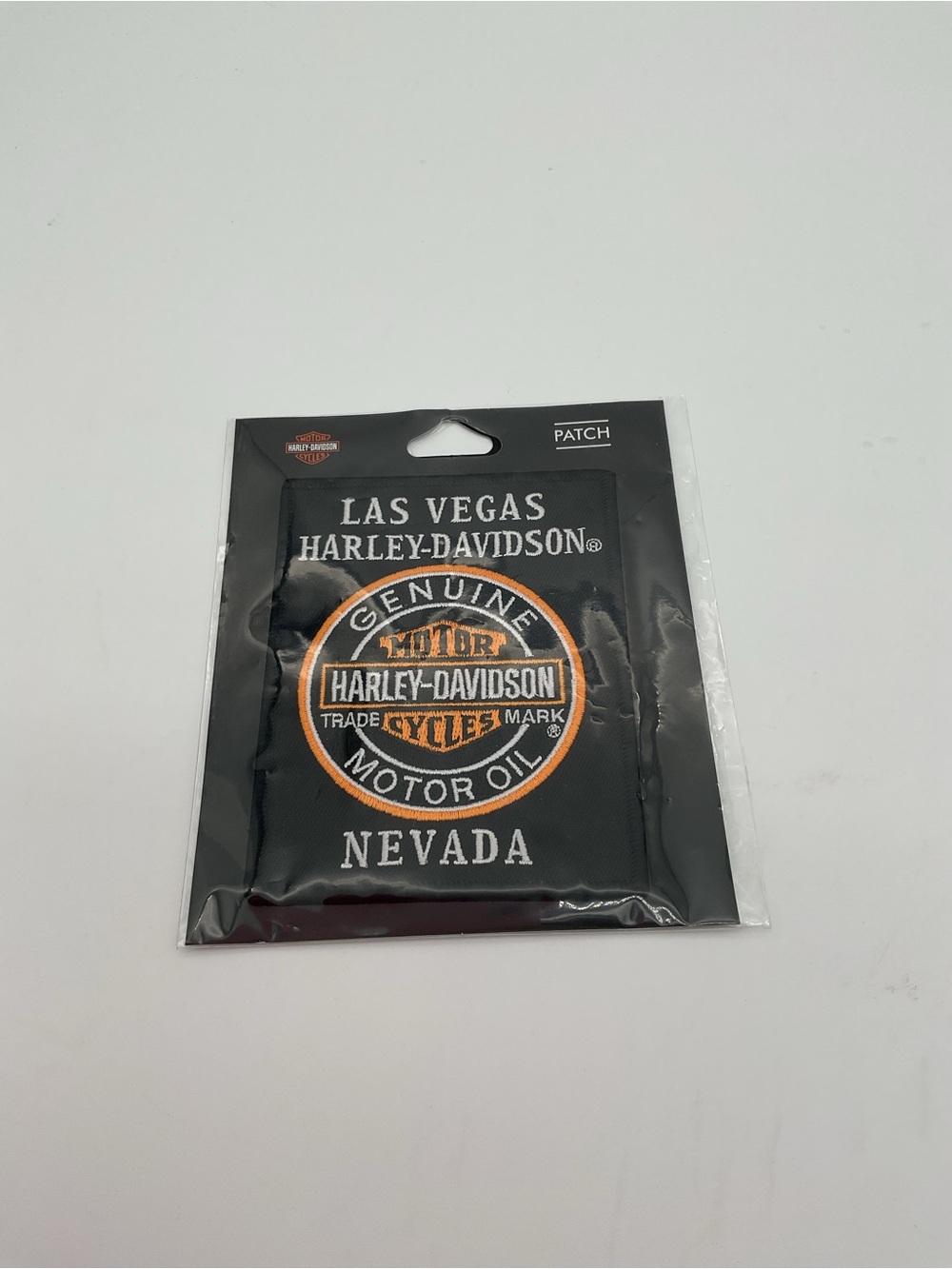 NWT LAS Vegas Harley-Davidson Black & Orange Sew On Patch